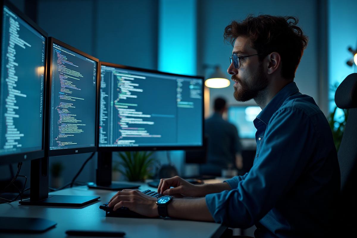Professional software development workspace